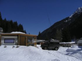 .... G5RV als inverted V, mit Schiebmast 12m aus dem Wohnwagen...